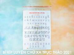 BỘ BÍ KÍP LUYỆN CHỮ - XA TRỤC THẢO - bản mới