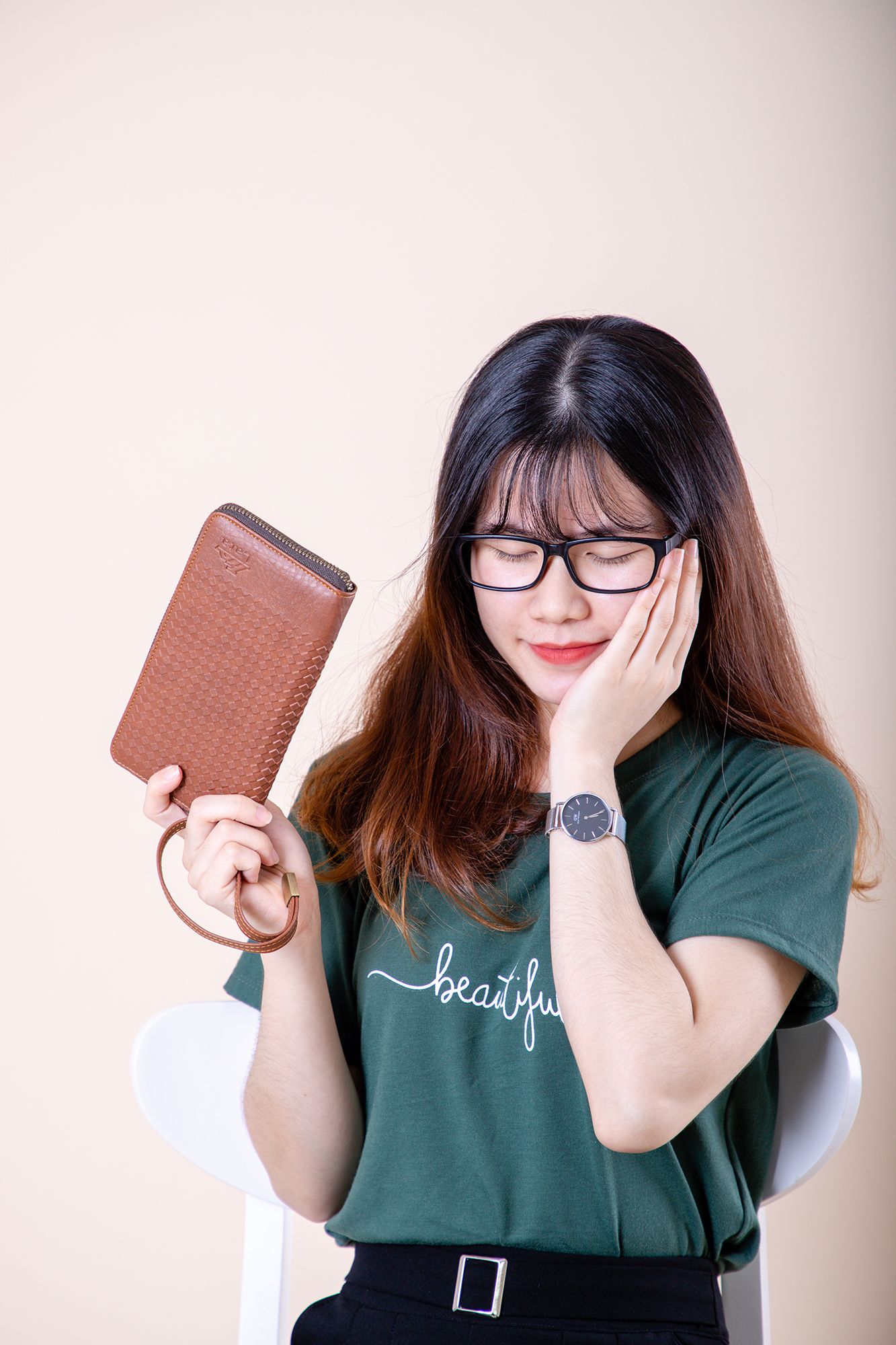 Ví da nữ cầm tay Lata VN30D
