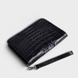  Clutch cầm tay da cá sấu khóa đơn Lata CT008 