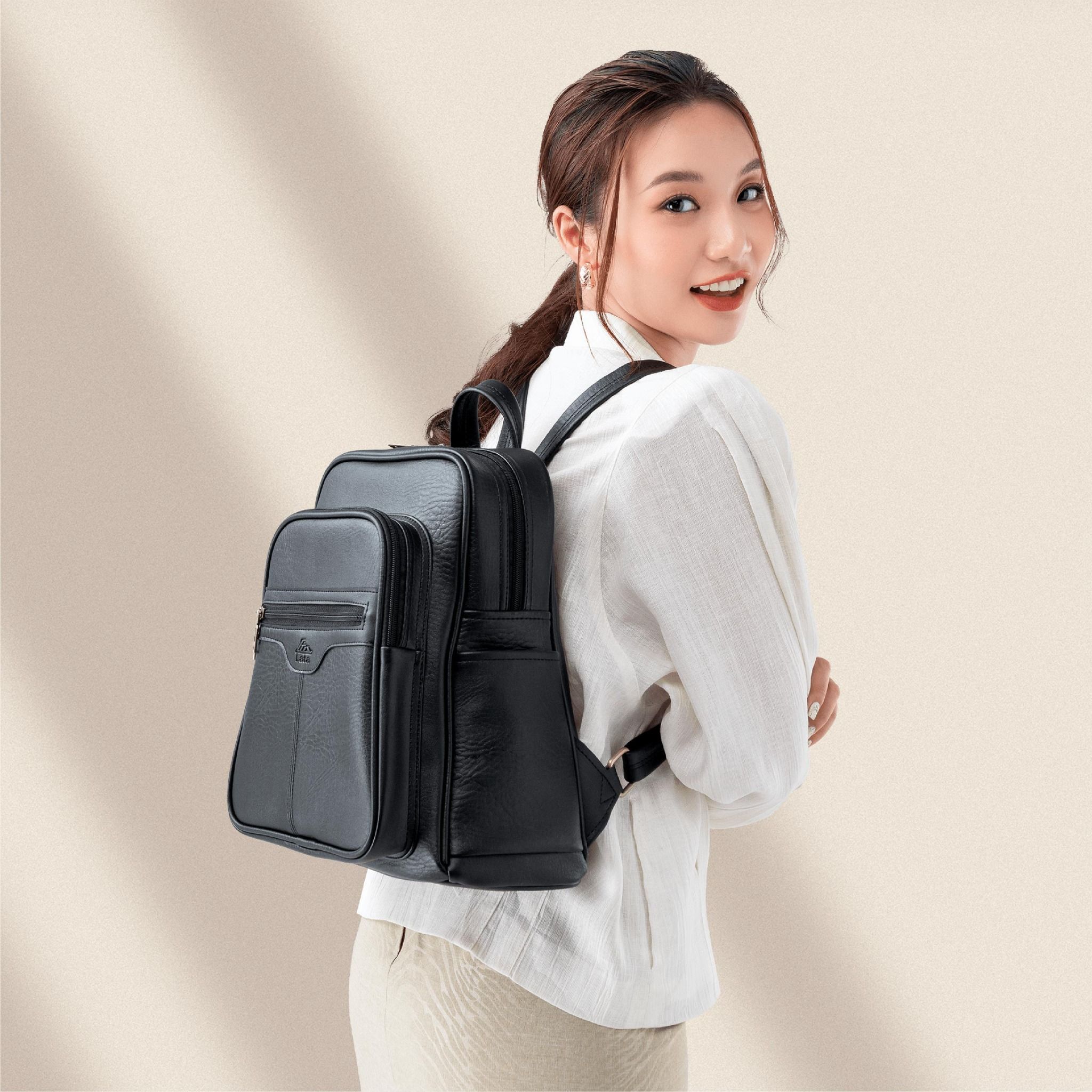 Balo da nữ Lata BAL40D màu đen
