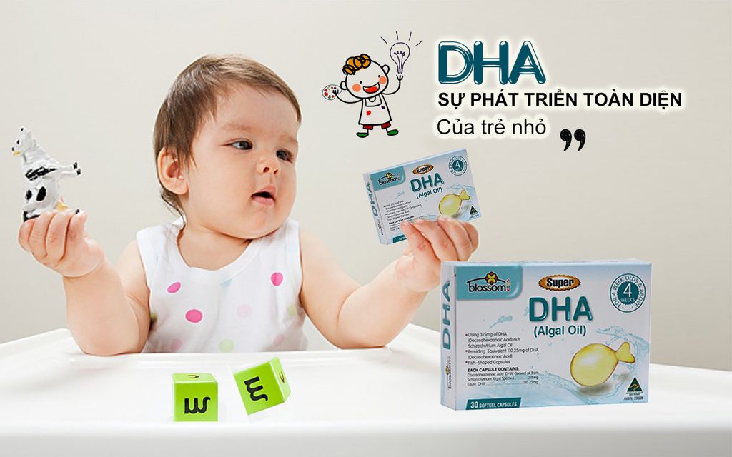 Bổ sung DHA cho trẻ - Blossom Super DHA-30 viên