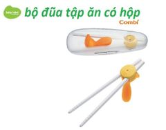 Đũa tập ăn Combi kèm hộp