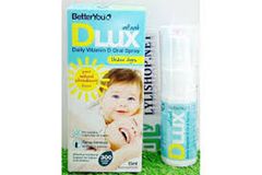 Dlux – vitamin d3 dạng xịt của Anh 0 – 3 tuổi