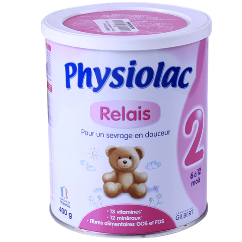 Sữa bột Physiolac số 2 của pháp - 400g (6 - 12 tháng)
