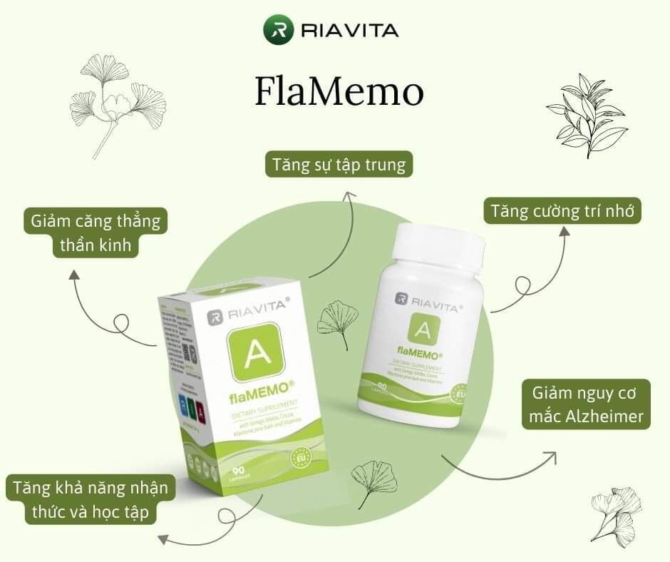 Riavita FlaMeMo - Cải thiện trí nhớ và Dưỡng não
