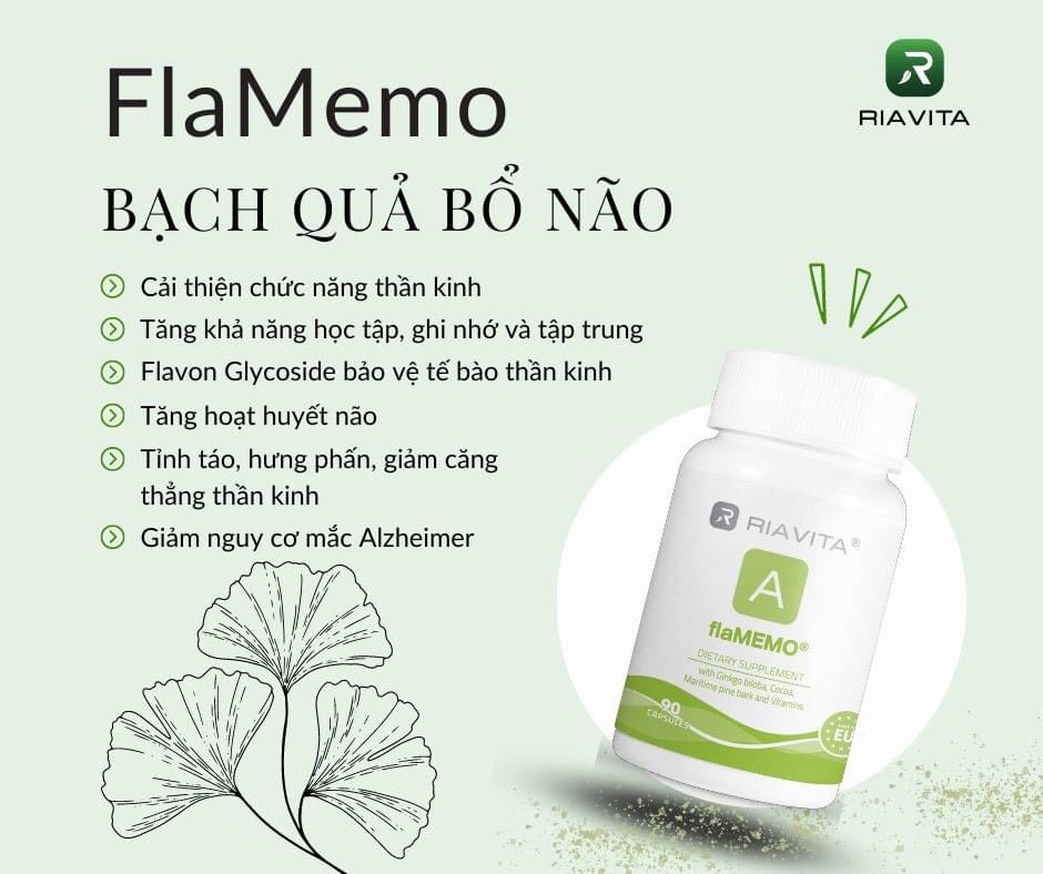 Riavita FlaMeMo - Cải thiện trí nhớ và Dưỡng não
