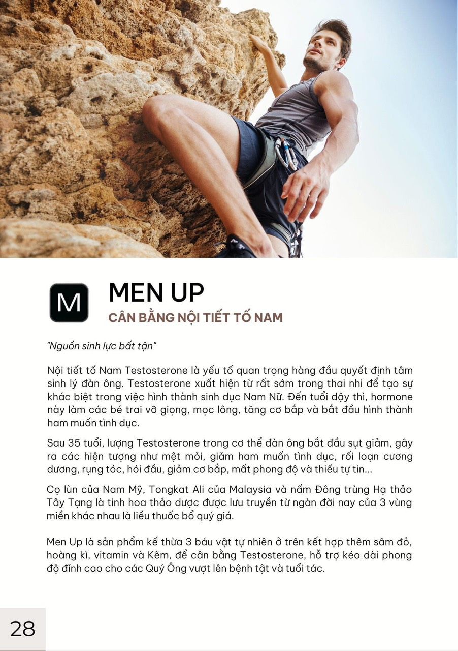 Riavita MenUp - Sinh lực và Bản lĩnh phái mạnh