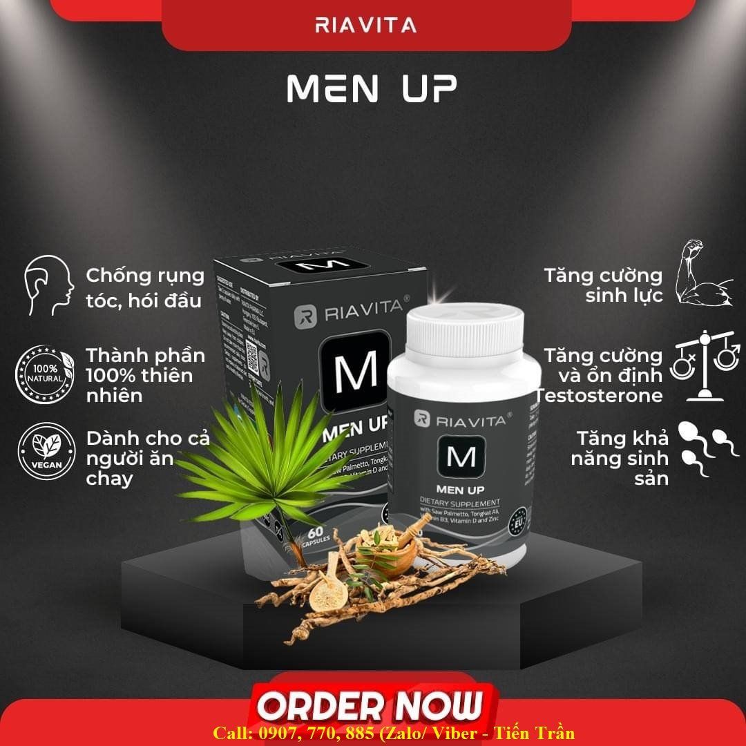 Riavita MenUp - Sinh lực và Bản lĩnh phái mạnh