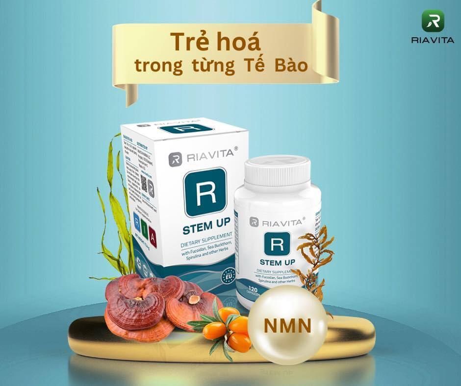 Riavita StemUpSL - Tế bào gốc đặc biệt + NMN Đảo ngược lão hóa