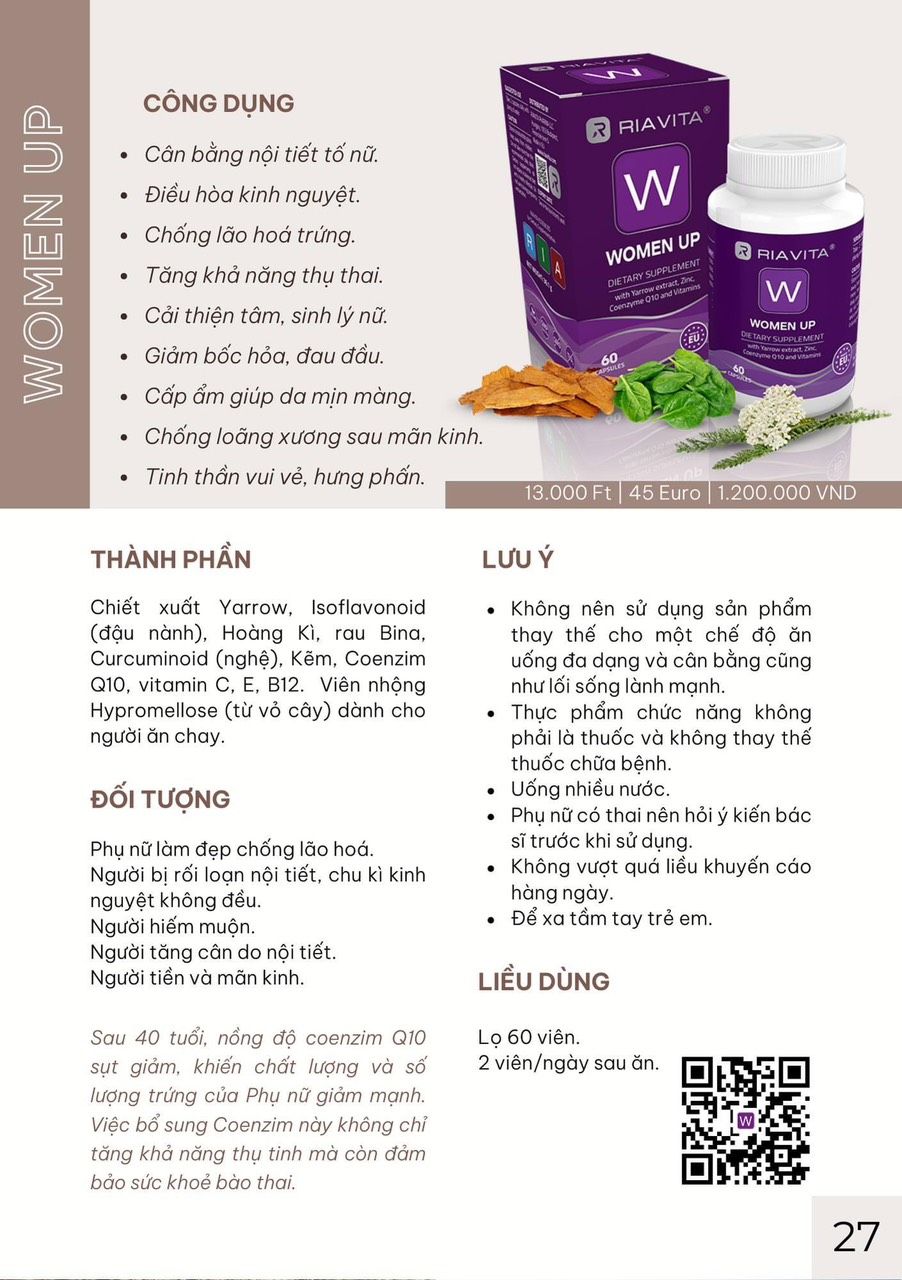 Riavita WomenUp - Thanh Xuân Bất Tận