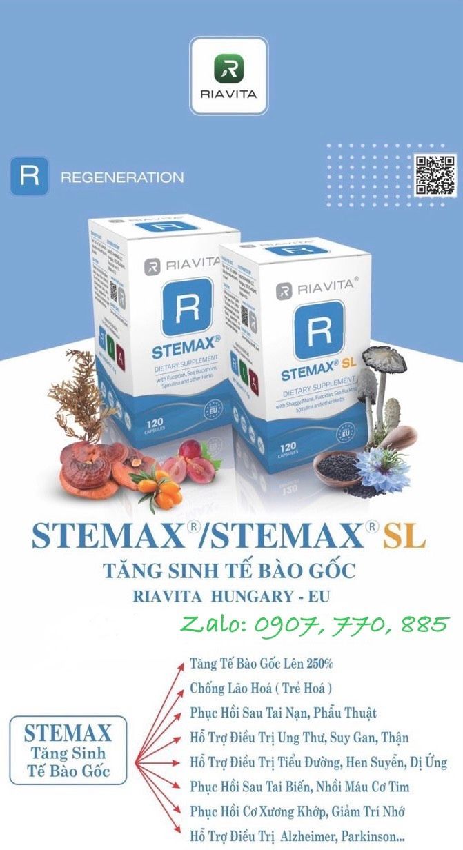 Riavita SteMax SL - Tế Bào Gốc Tiểu Đường