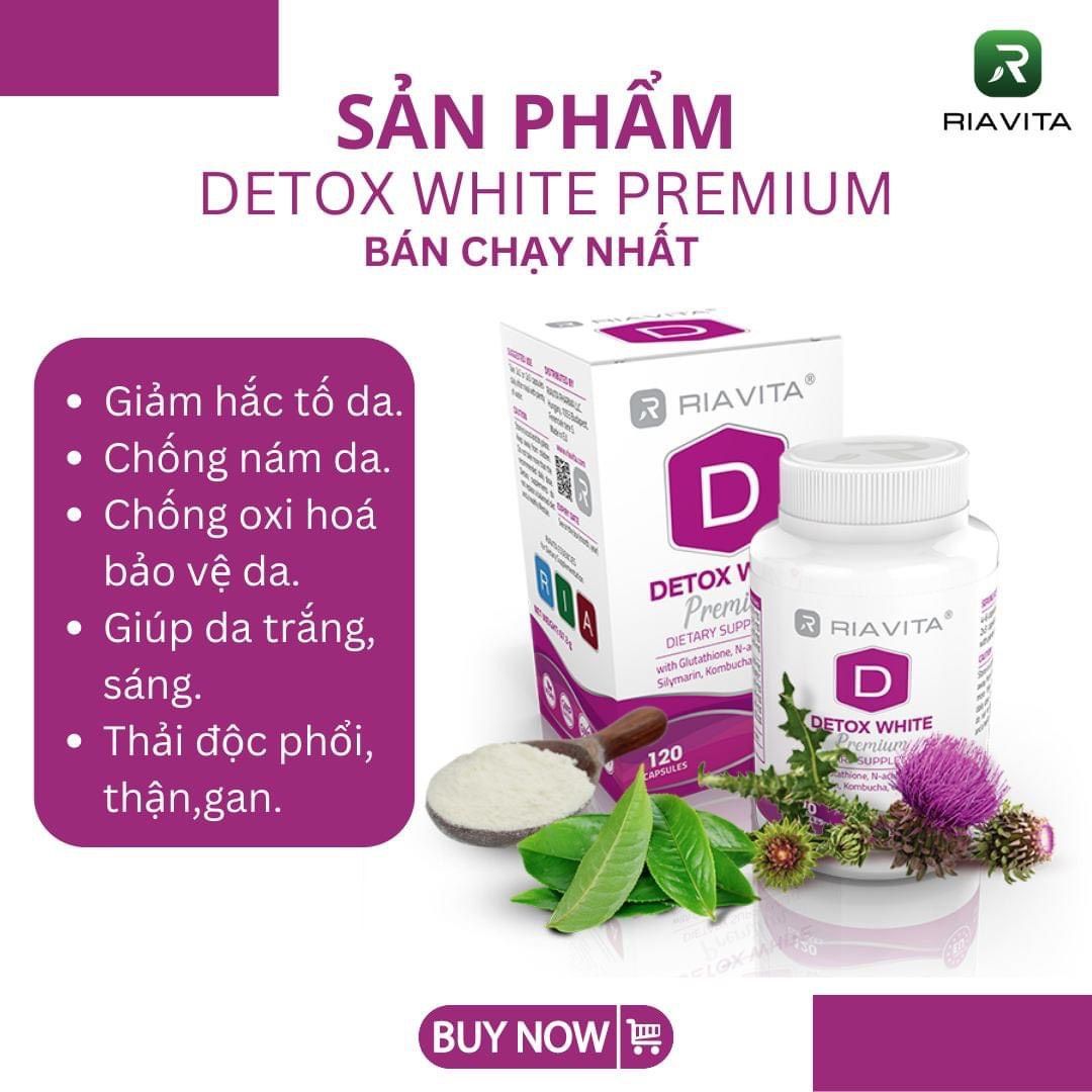 Riavita Detox White Premium - Thải độc cao cấp và trắng da