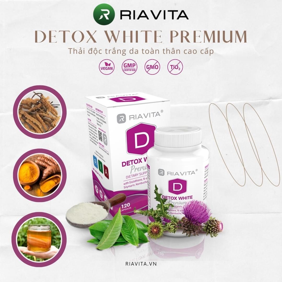Riavita Detox White Premium - Thải độc cao cấp và trắng da