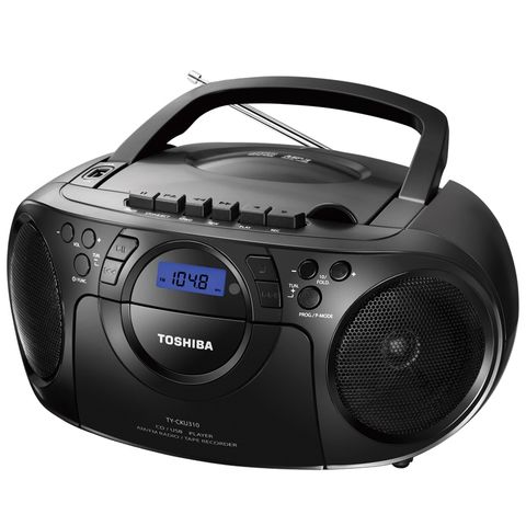 ĐÀI ĐĨA CD, USB RADIO CASSETTE TOSHIBA TY-CKU310 có ổ băng cassette