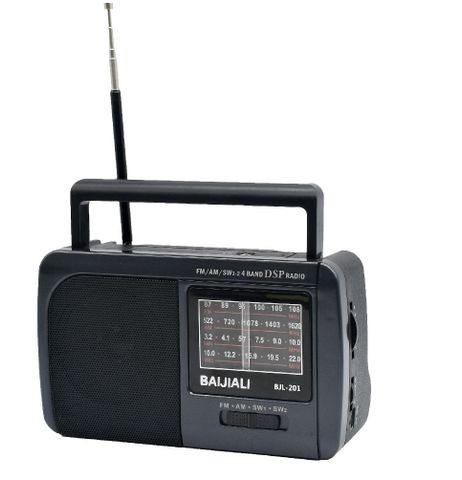 ĐÀI RADIO 4 BĂNG TẦN 2 PIN ĐẠI BJL-201 ( có thể sạc điện)