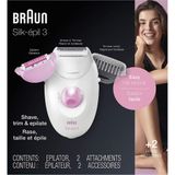 MÁY NHỔ LÔNG CHÂN, NÁCH 2 IN 1 BRAUN SE 3270 ĐỨC