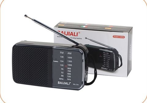 ĐÀI RADIO AM/FM 2 PIN AA BAIJIALI KK-218