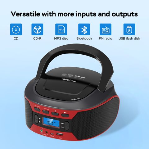 ĐÀI ĐĨA CD,ĐÀI CD HỌC NGOẠI NGỮ USB , BLUETOOTH KUEPHOM W17 ( GOLDYIP X1)