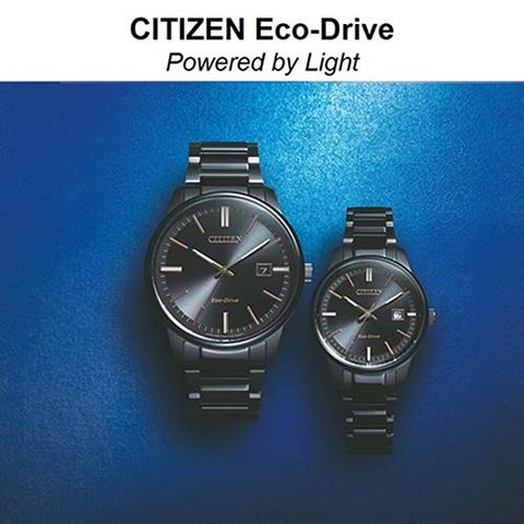  CITIZEN CẶP ĐÔI BM7527-89E & EW2597-86E ECO-DRIVE CHÍNH HÃNG 