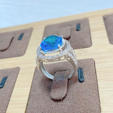  NHẪN OPAL BẠC Ý ĐÍNH ĐÁ 