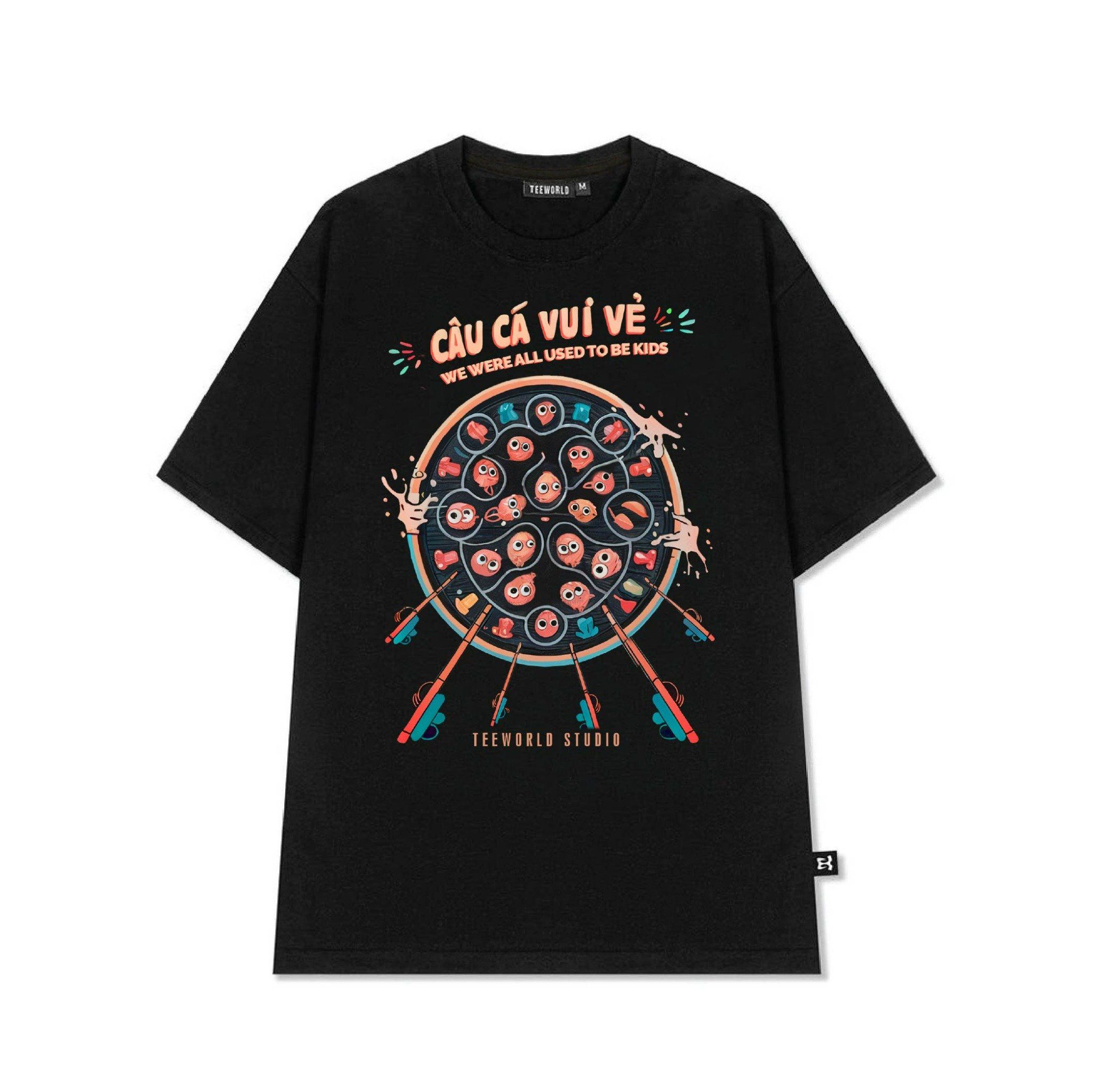Áo Thun Local Brand Teeworld Happy Fishing T-Shirt Nam Nữ Form Rộng Unisex