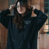  Áo Hoodie Zip Logo Teeworld 