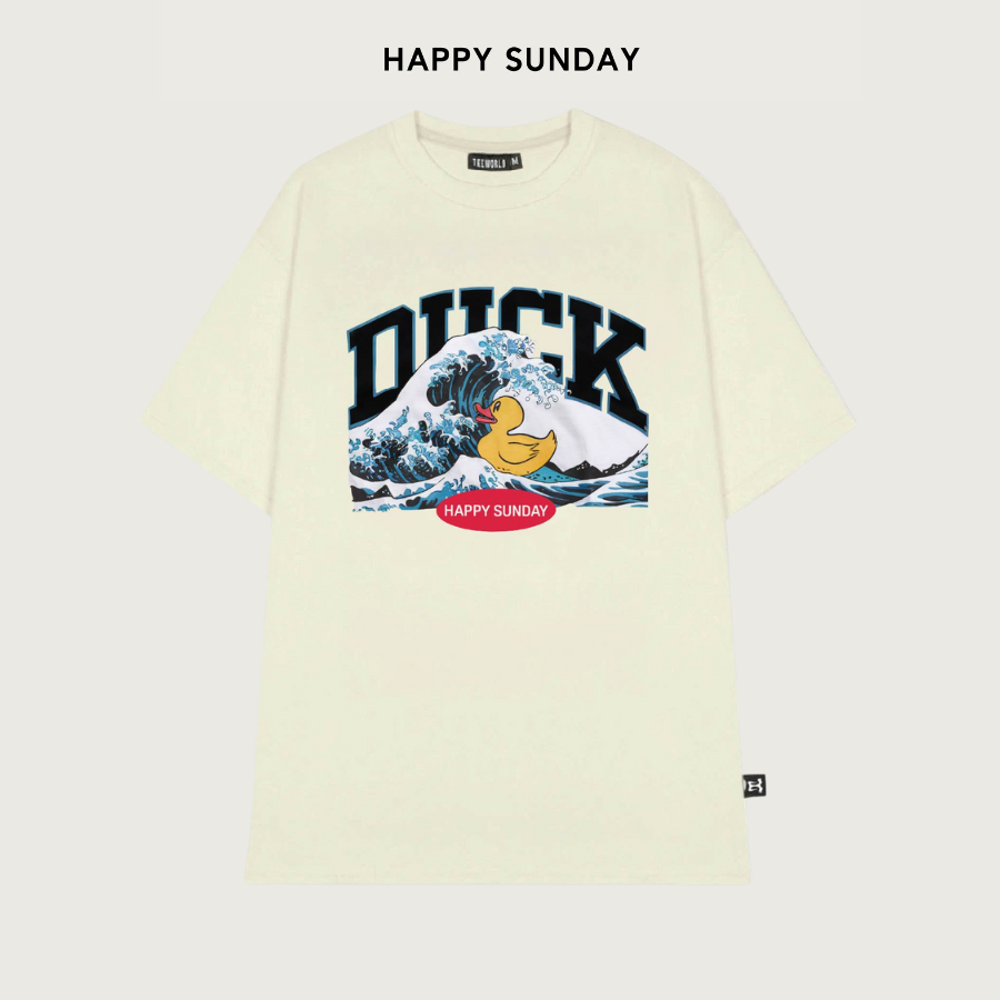 Áo Thun Local Brand Happy Sunday DUCK VER 2 T-shirt Form Rộng Unisex