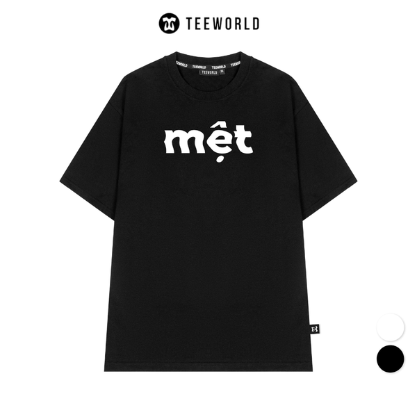  Áo Thun Local Brand Teeworld Mệt T-shirt Tay Lỡ Nam Nữ Form Rộng Unisex 