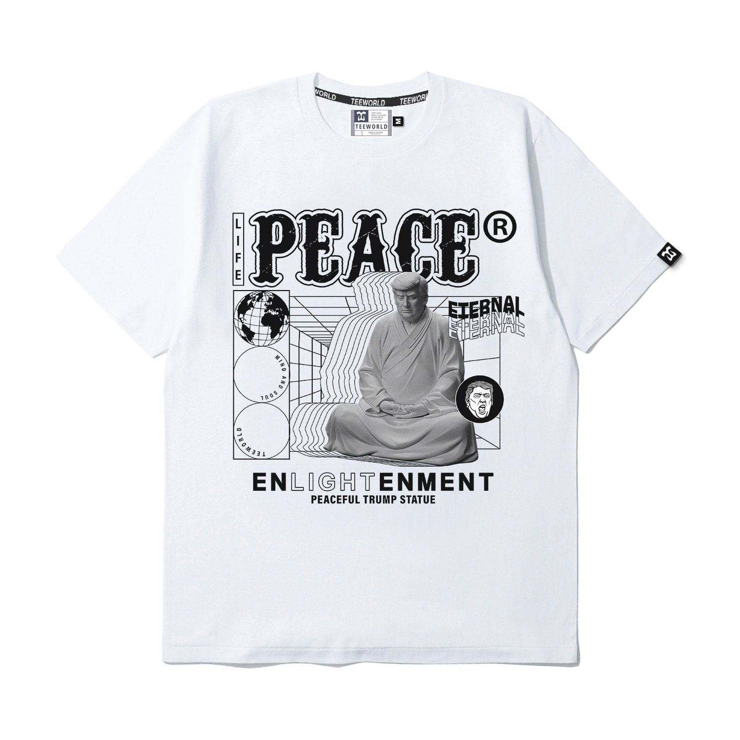 Peaceful Trump Statue T-shirt
