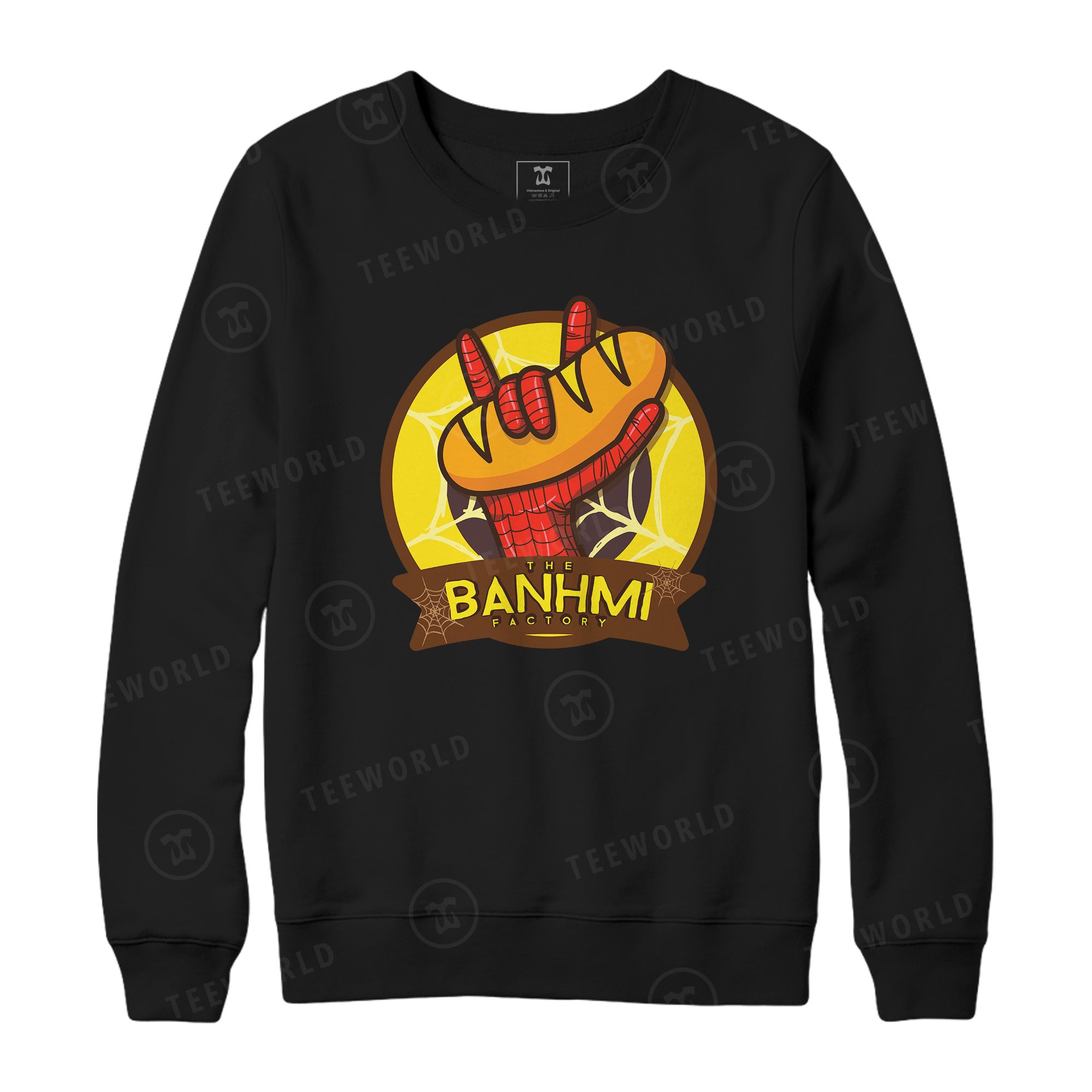 Spider Man Hand X The Banhmi Factory Sweater