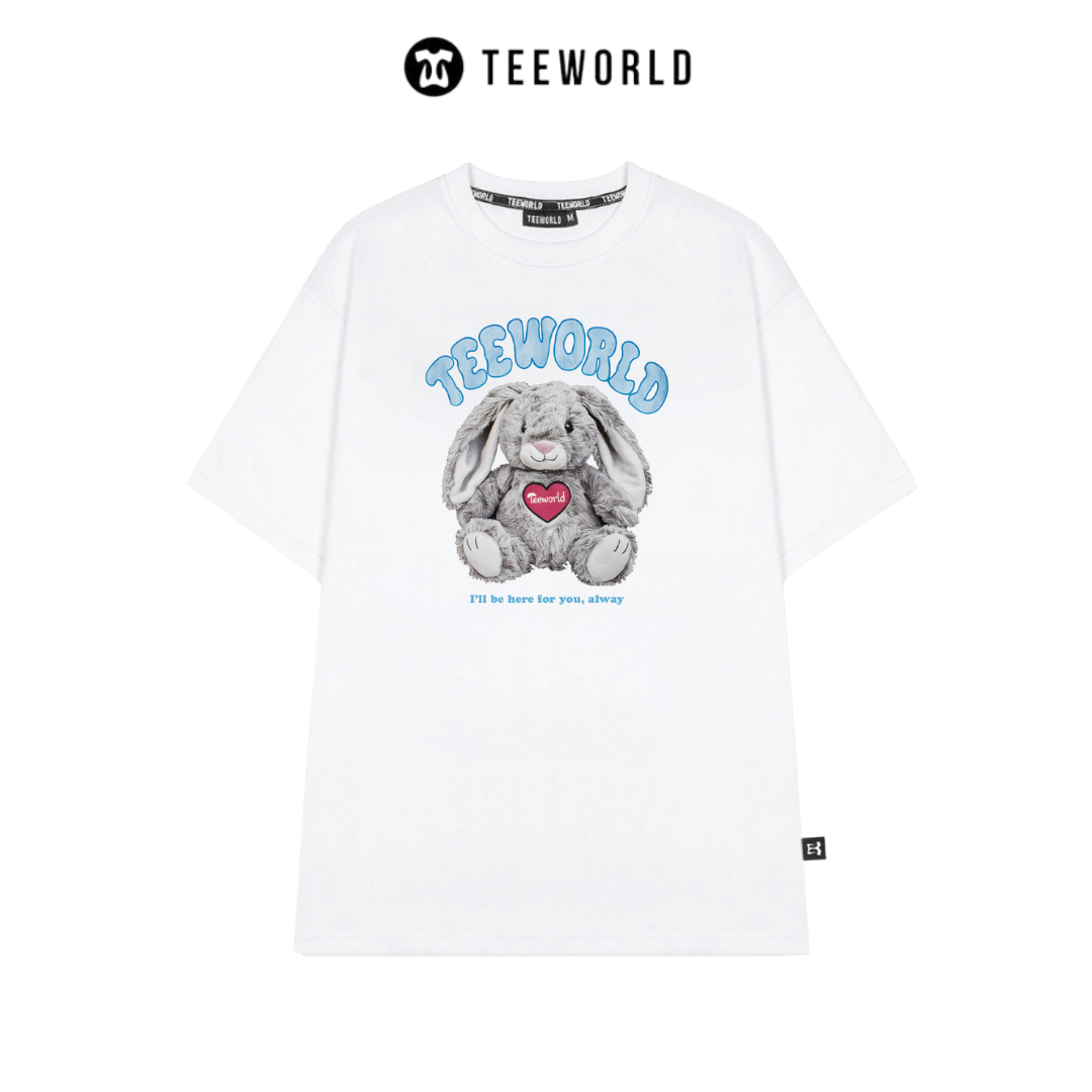 Áo Thun Local Brand Teeworld Thỏ Bông Jellycat Màu Xám T-shirt Nam Nữ Unisex
