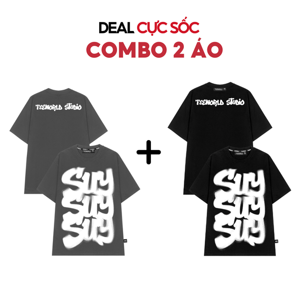  [COMBO CỰC SỐC] Combo 2 Áo thun Teeworld SUY T-shirt Cùng Size 