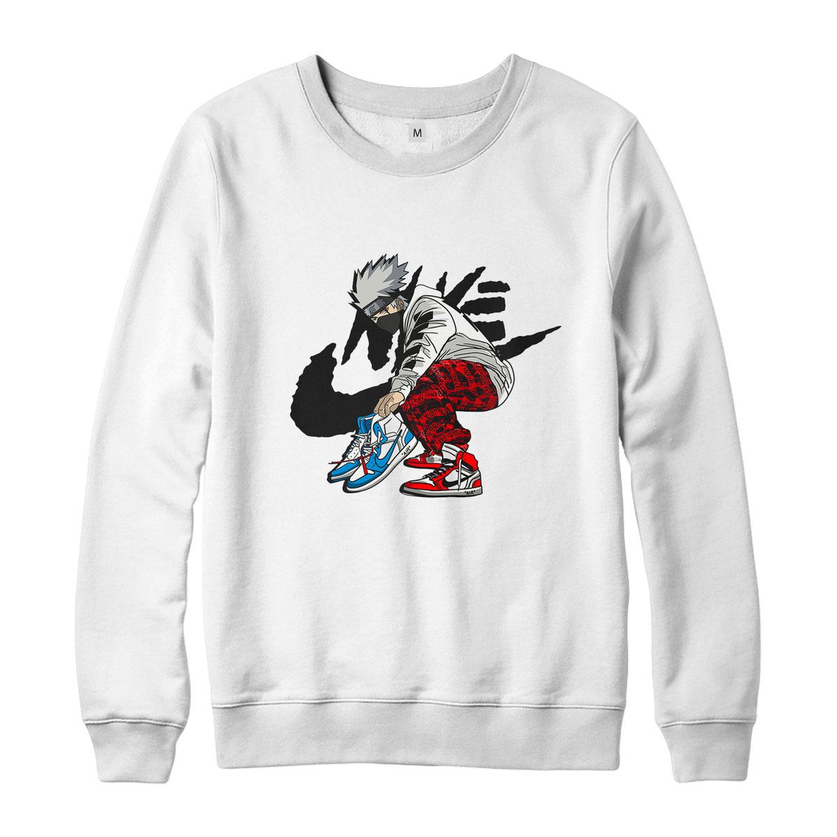 Kakashi x White x Bape x Streetstyle Sweater