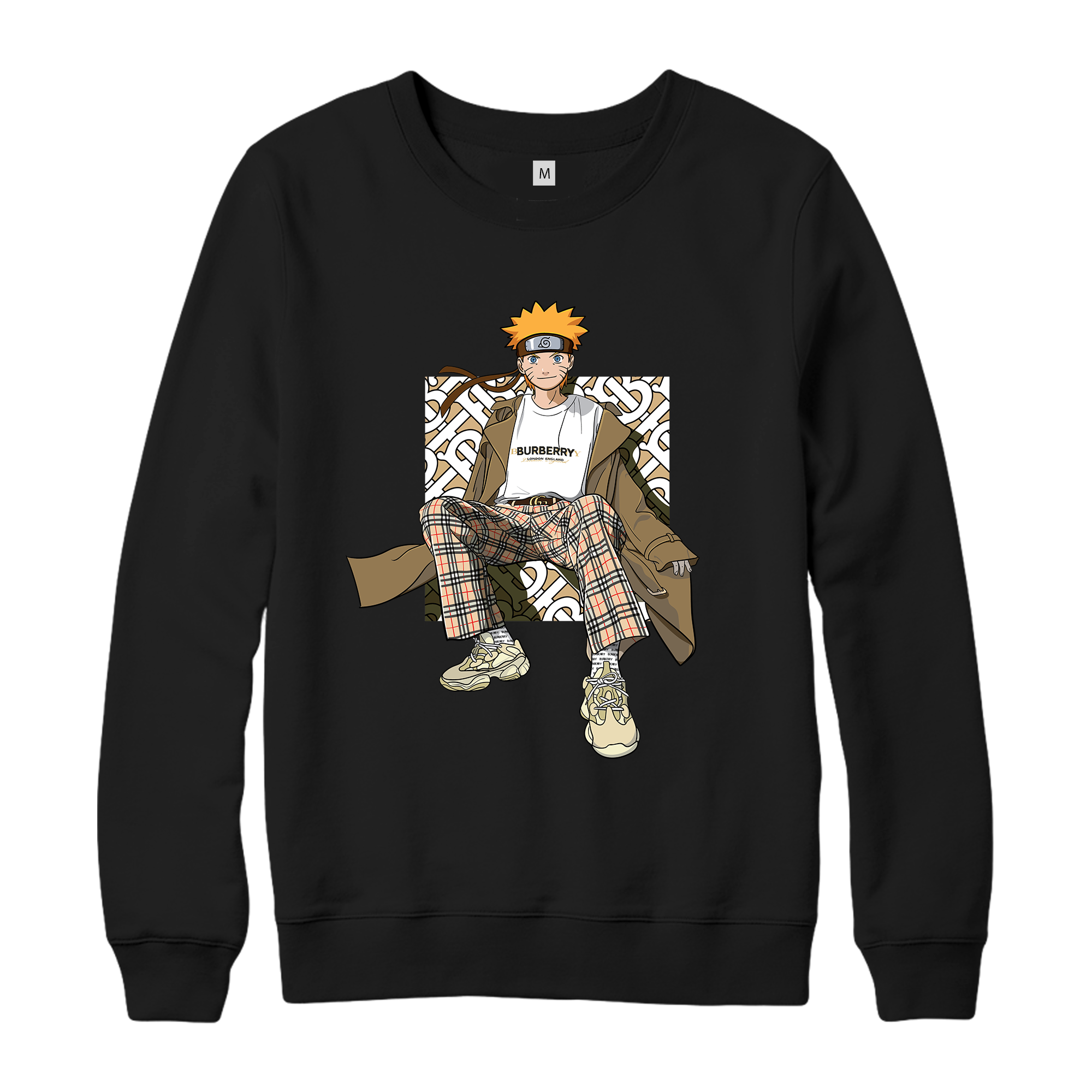 NARUTO x BURBERRY x YEEZY x STREETSTYLE SWEATER