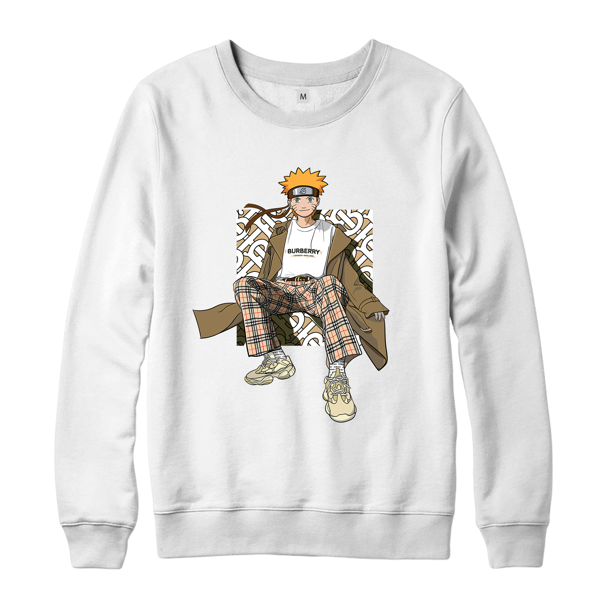 NARUTO x BURBERRY x YEEZY x STREETSTYLE SWEATER