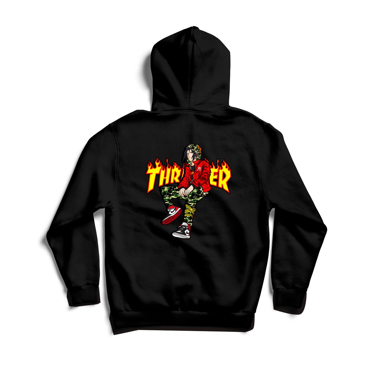 Sasuke x Goviet x Thrash x Air Jordan x Bape Streetstyle Hoodie