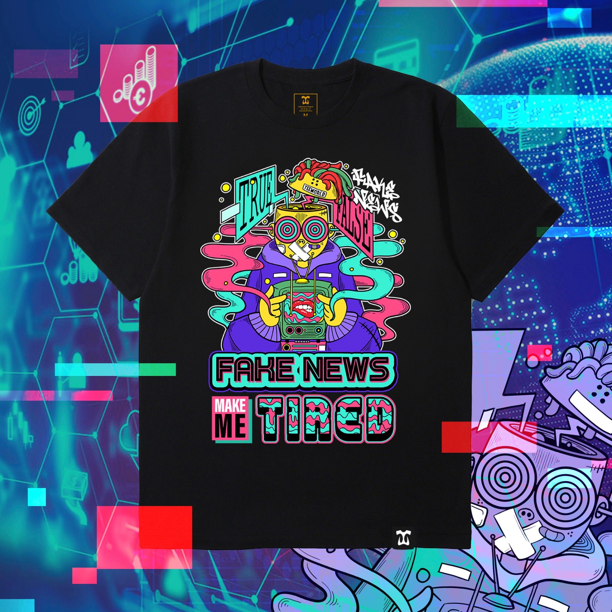 Fake News Make Me Tired T-shirt