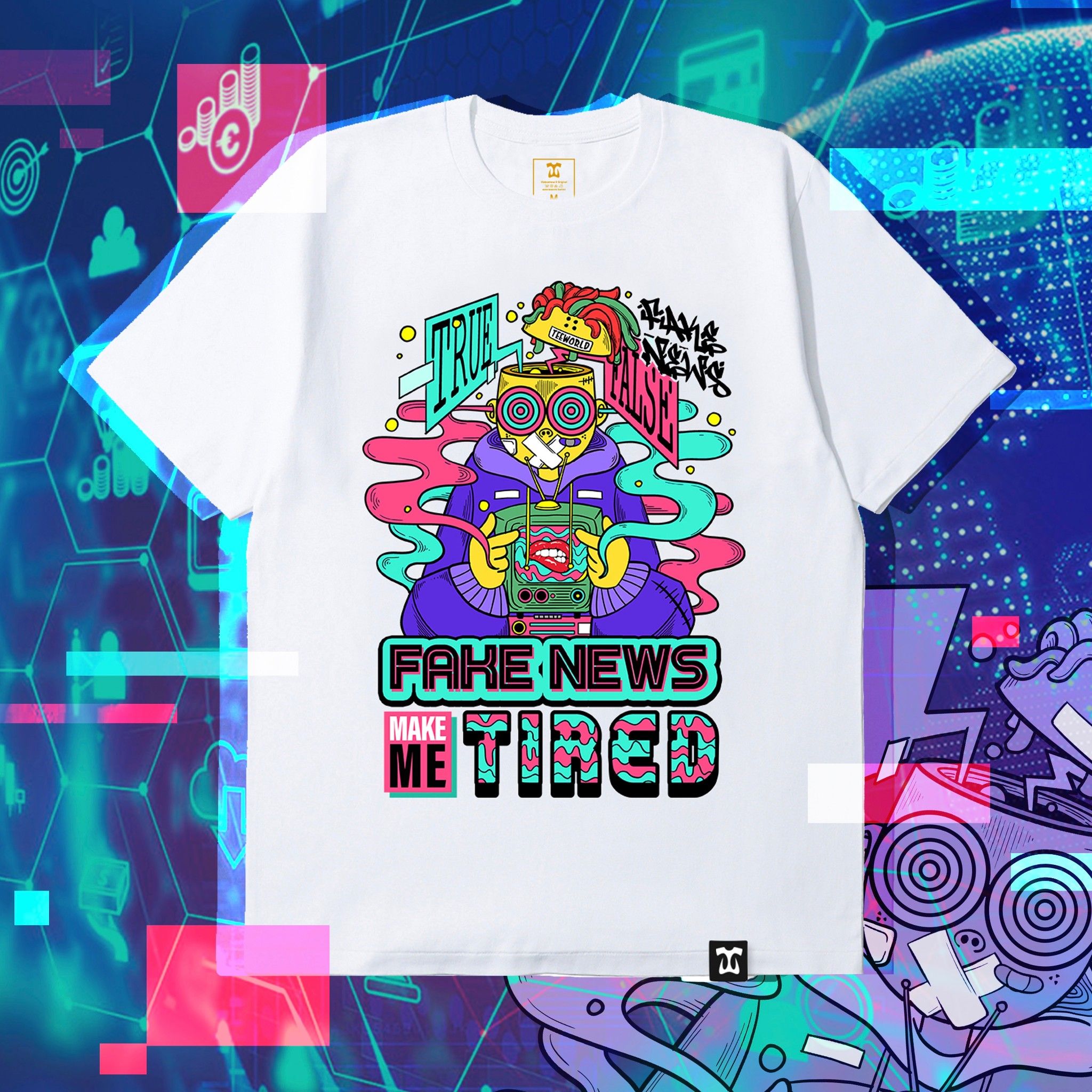 Fake News Make Me Tired T-shirt