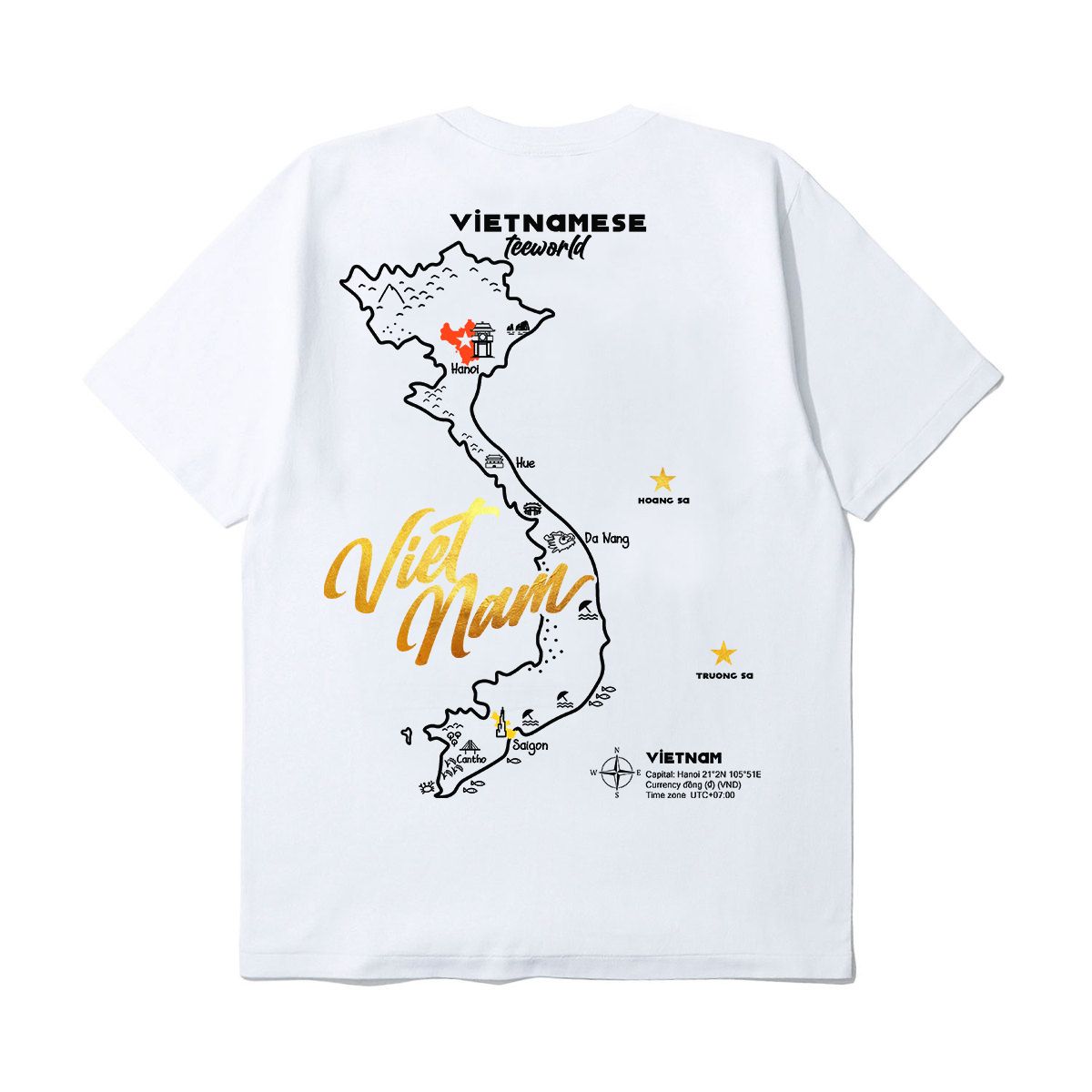 Vietnam In My Back T-shirt