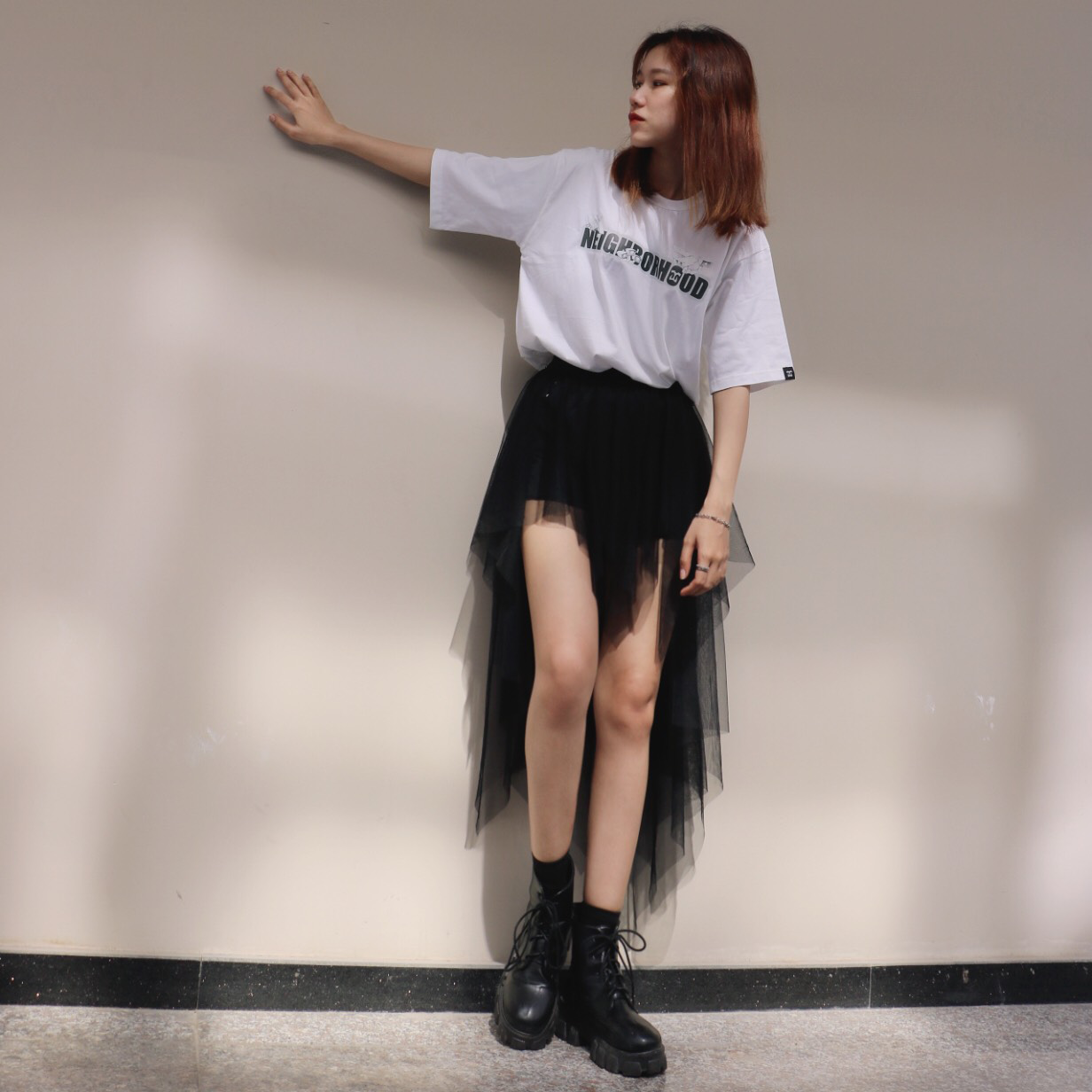 Neighborhood Black & White T-shirt