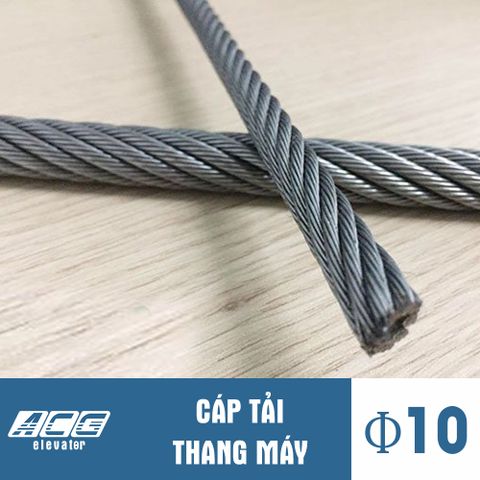 Cáp tải Thang máy phi 10 (Cáp thép phi 10)