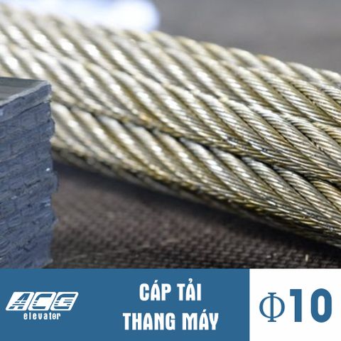 Cáp tải Thang máy phi 10 (Cáp thép phi 10)