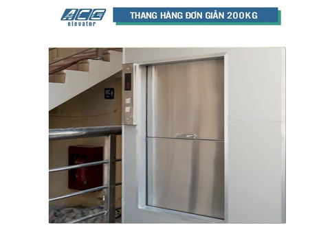 Thang Máy Tải Hàng Đơn Giản 200KG