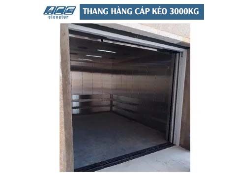 THANG MÁY TẢI HÀNG CÁP KÉO 3000KG