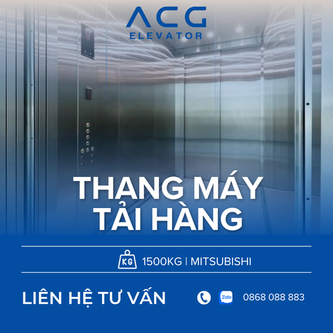 THANG TẢI HÀNG THỦY LỰC MITSUBISHI 1500KG