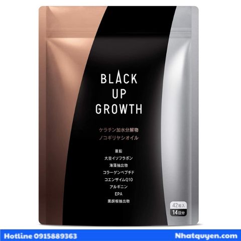 Viên uống mọc tóc đen, chống bạc tóc - ngăn rụng tóc Black Up Growth Nhật Bản