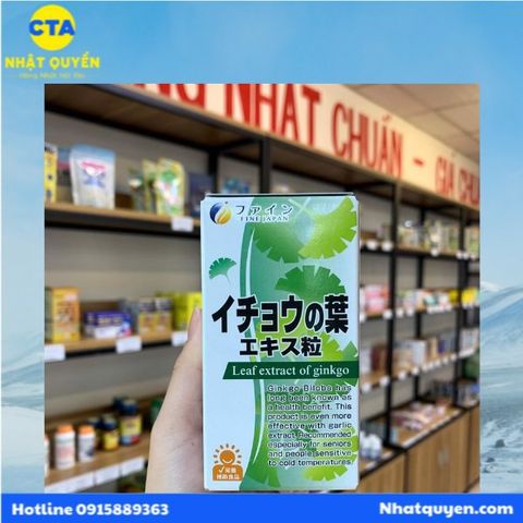 Bổ não - tăng cường trí nhớ Fine Ginkgo Plus Nhật Bản (Hàng nội địa Nhật)