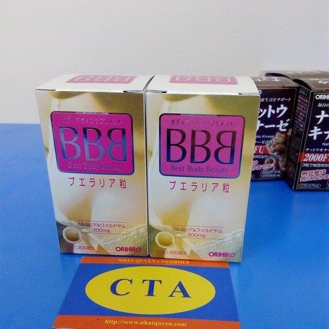 Viên uống nở ngực BBB Orihiro Nhật Bản