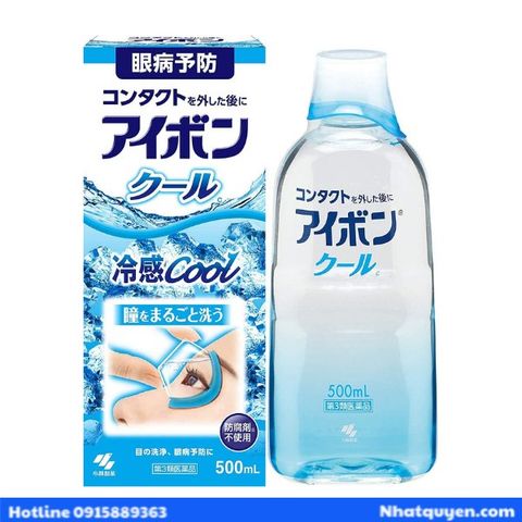 Nước rửa mắt Kobayashi Aibon Cool Nhật Bản 500ml