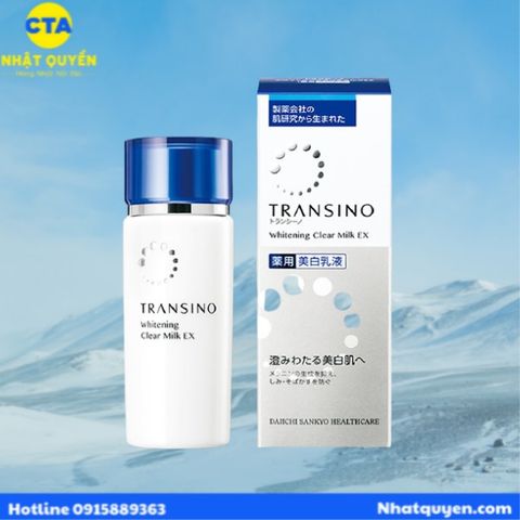 Sữa dưỡng Transino Whitening Clear milk mẫu mới nhất